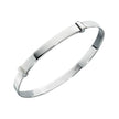 Beginnings Plain Silver Expandable Baby Bangle