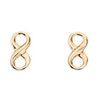 Elements Gold Infinity Symbol Earrings