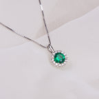 Diamonfire Round Colour Pave Pendant