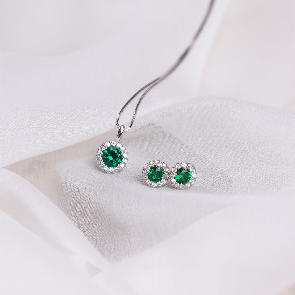 Diamonfire Round Colour Pave Pendant