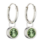 Beginnings Crystal Birthstone Hoop Earring Charms