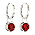 Beginnings Crystal Birthstone Hoop Earring Charms