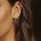 Beginnings Crystal Birthstone Hoop Earring Charms