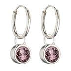 Beginnings Crystal Birthstone Hoop Earring Charms