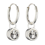 Beginnings Crystal Birthstone Hoop Earring Charms