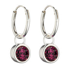 Beginnings Crystal Birthstone Hoop Earring Charms