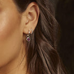 Beginnings Crystal Birthstone Hoop Earring Charms