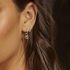 Beginnings Crystal Birthstone Hoop Earring Charms