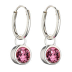 Beginnings Crystal Birthstone Hoop Earring Charms