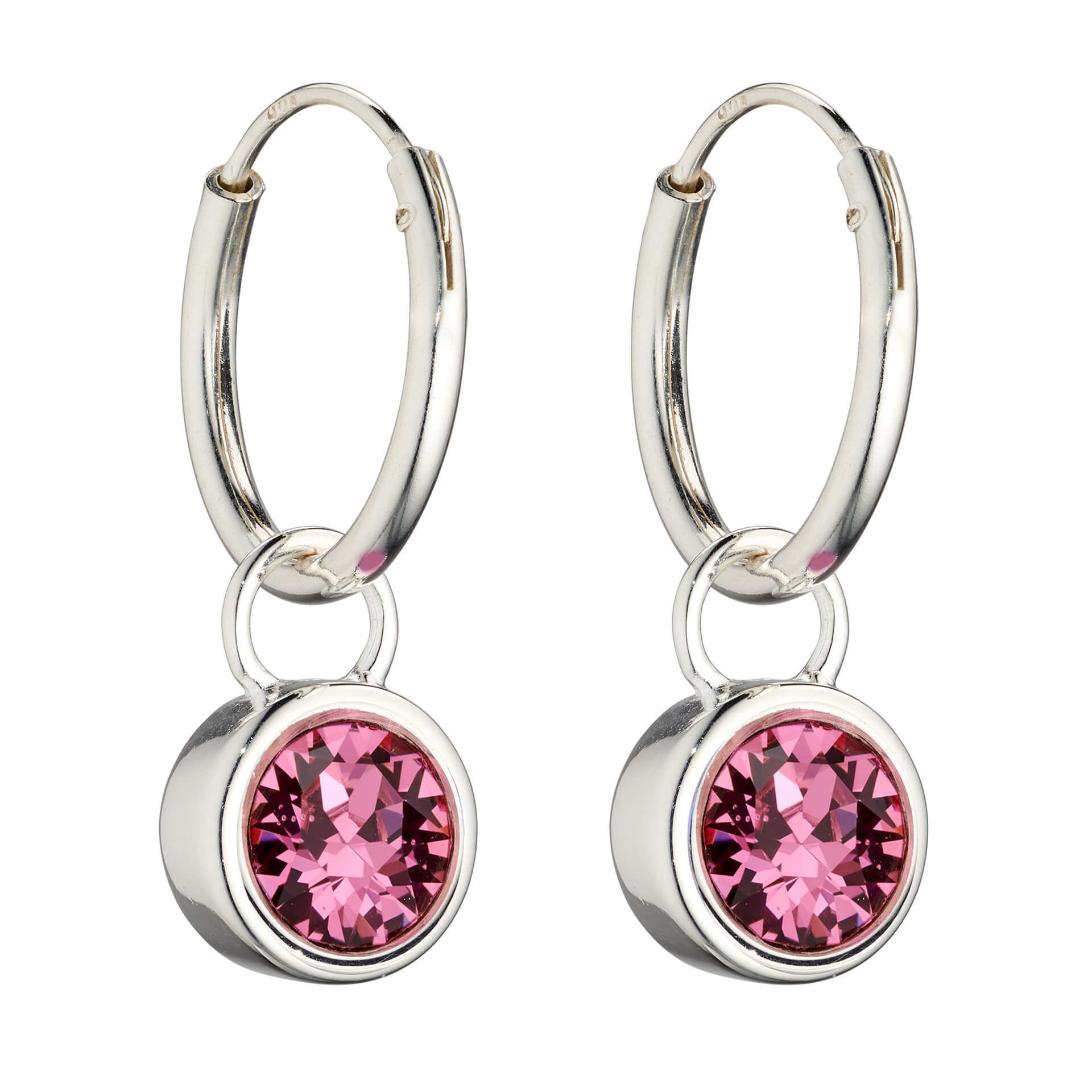 Beginnings Crystal Birthstone Hoop Earring Charms