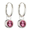 Beginnings Crystal Birthstone Hoop Earring Charms