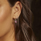 Beginnings Crystal Birthstone Hoop Earring Charms