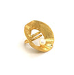 Sea & Moon Medium Ring, Sterling Silver with Gold Plate
