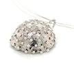 Dance of Stamens Necklace Midi, Silver Hollow Bezel with Lapis Lazuli