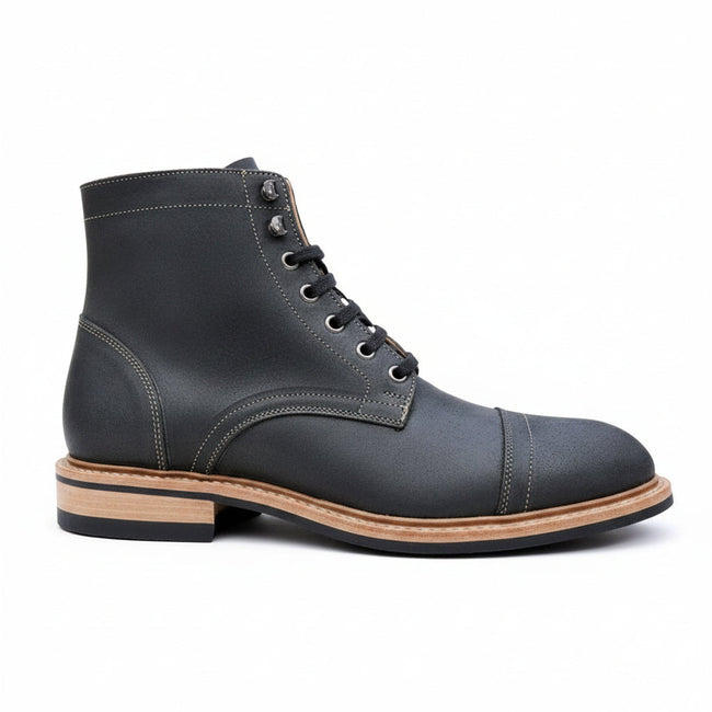 Grafton | Men's Cap Toe Boot | Black