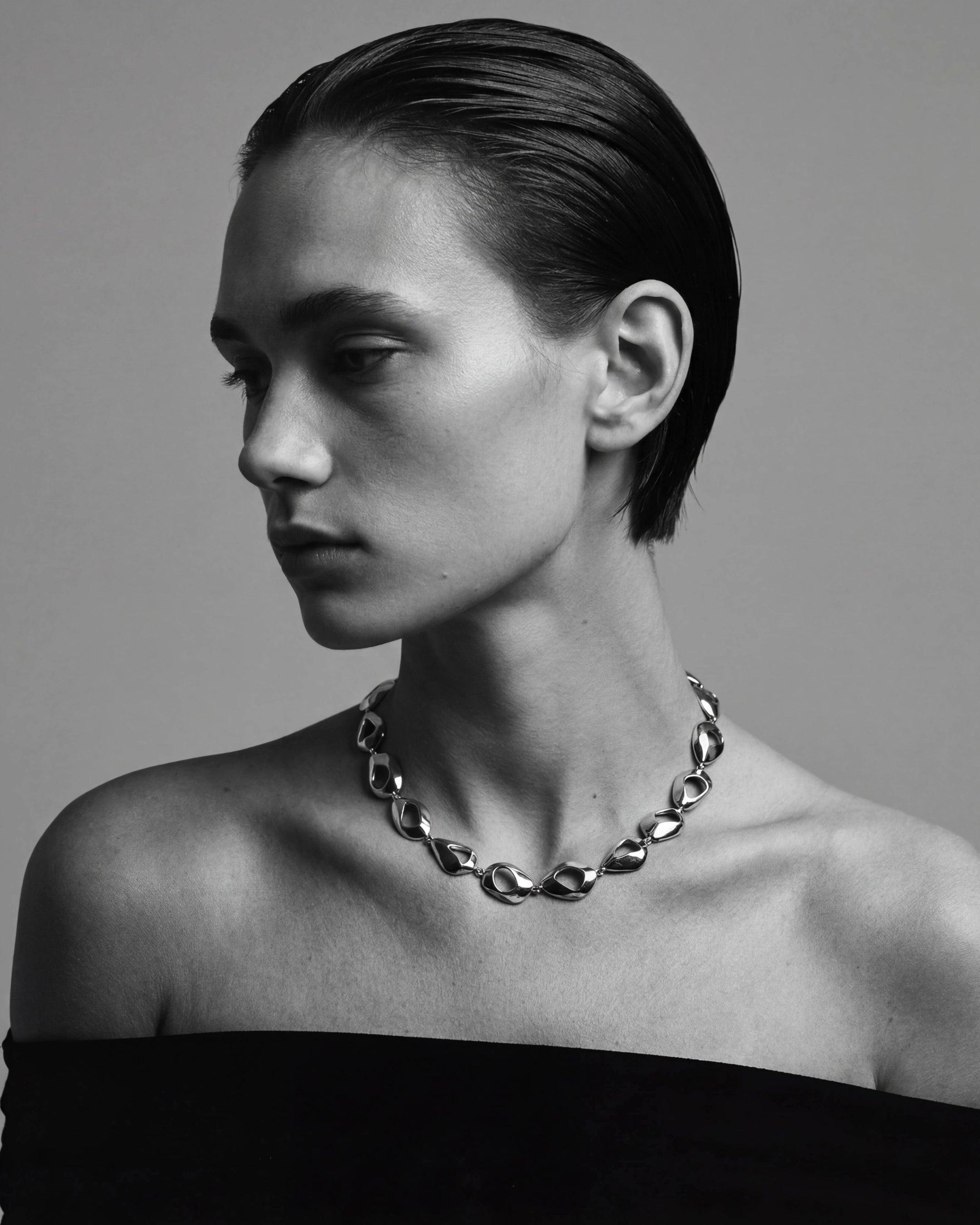Collar Esculpido Élan | Plata de Ley