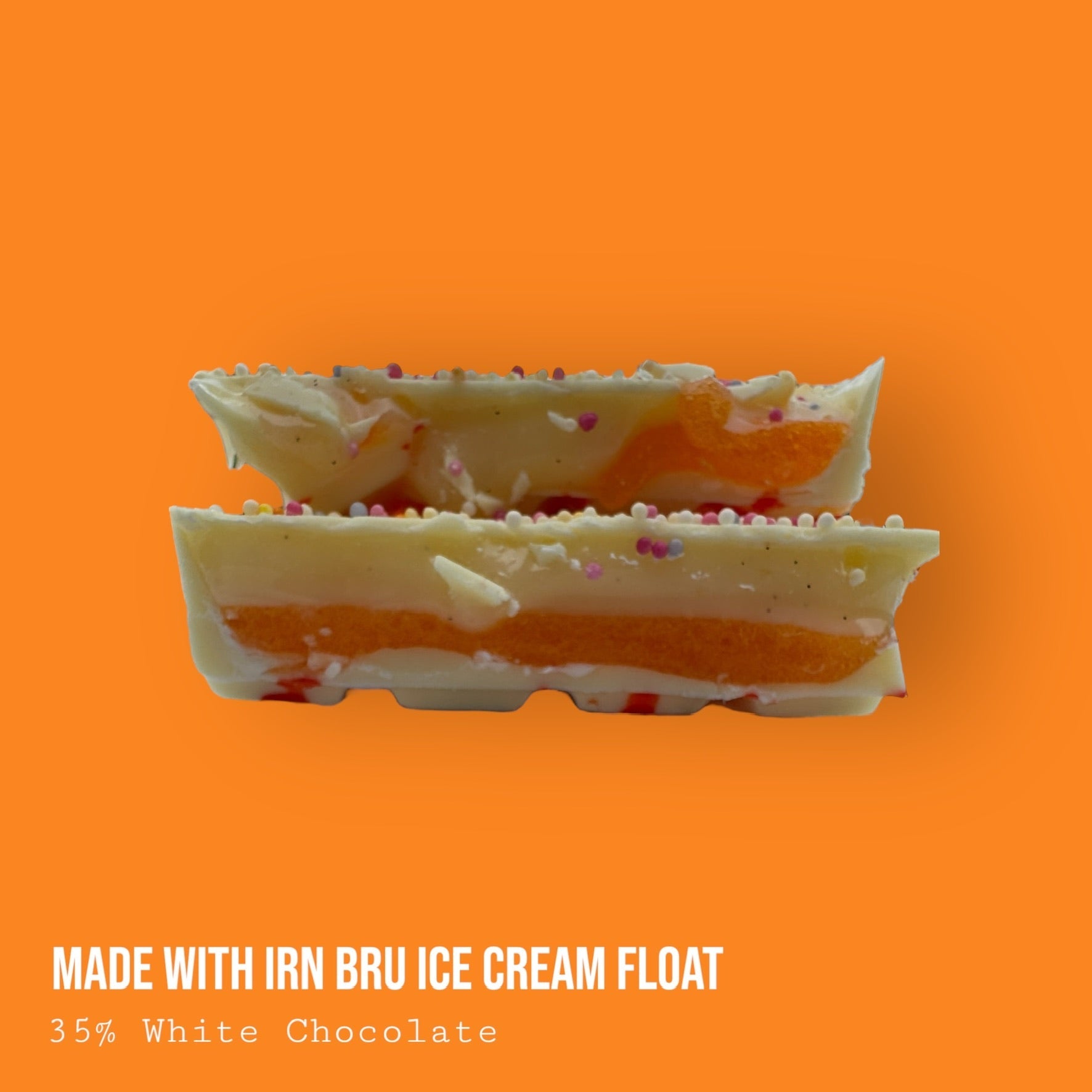 "Made with Irn Bru" Ice Cream Vanilla Float Dessert Bar 235g