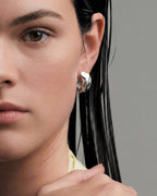 Milos Wave Hoops | Sterling Silver