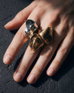 Zyra Sculpted Ring | Gold Vermeil