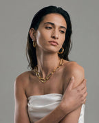 Seren Large Hoops | Gold Vermeil
