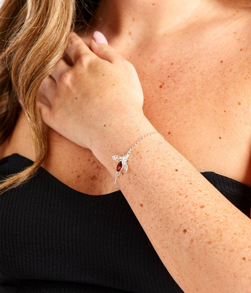 Amber Bee Bracelet