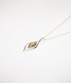 Green Amber Droplet Pendant