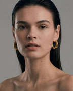 Seren Large Hoops | Gold Vermeil