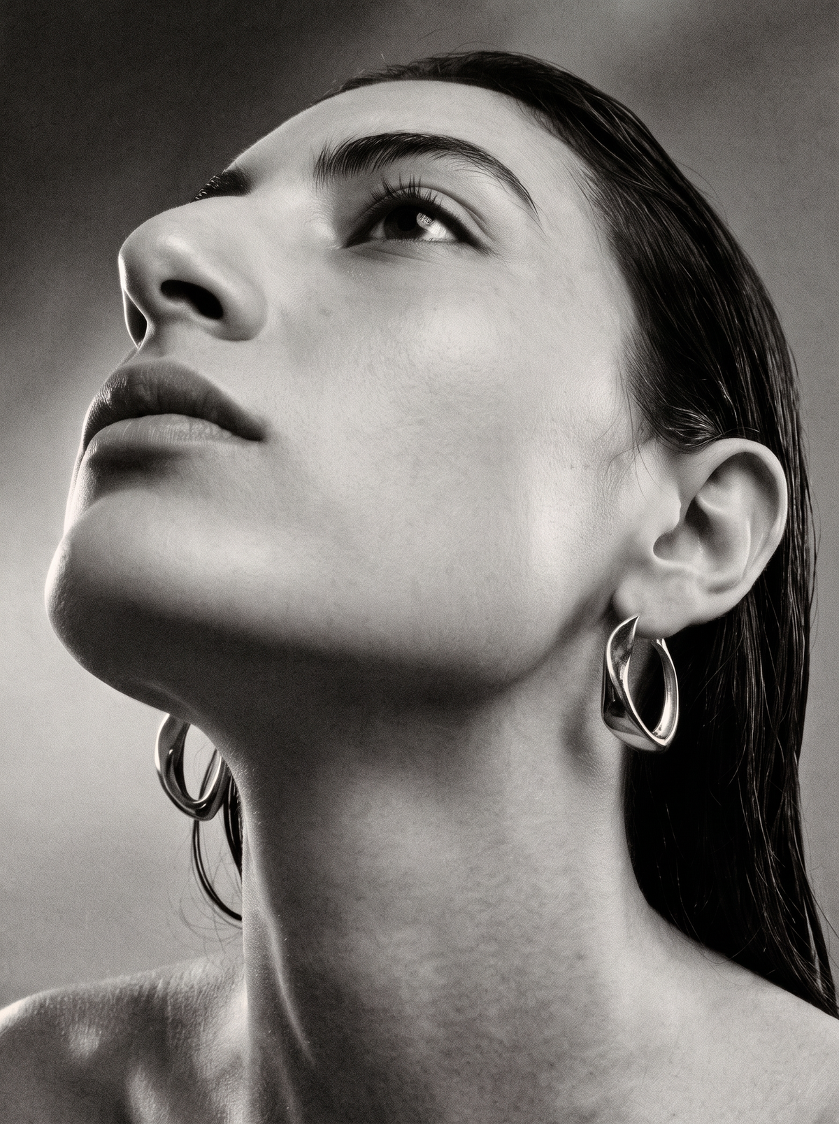 Seren Large Hoops | Sterling Silver
