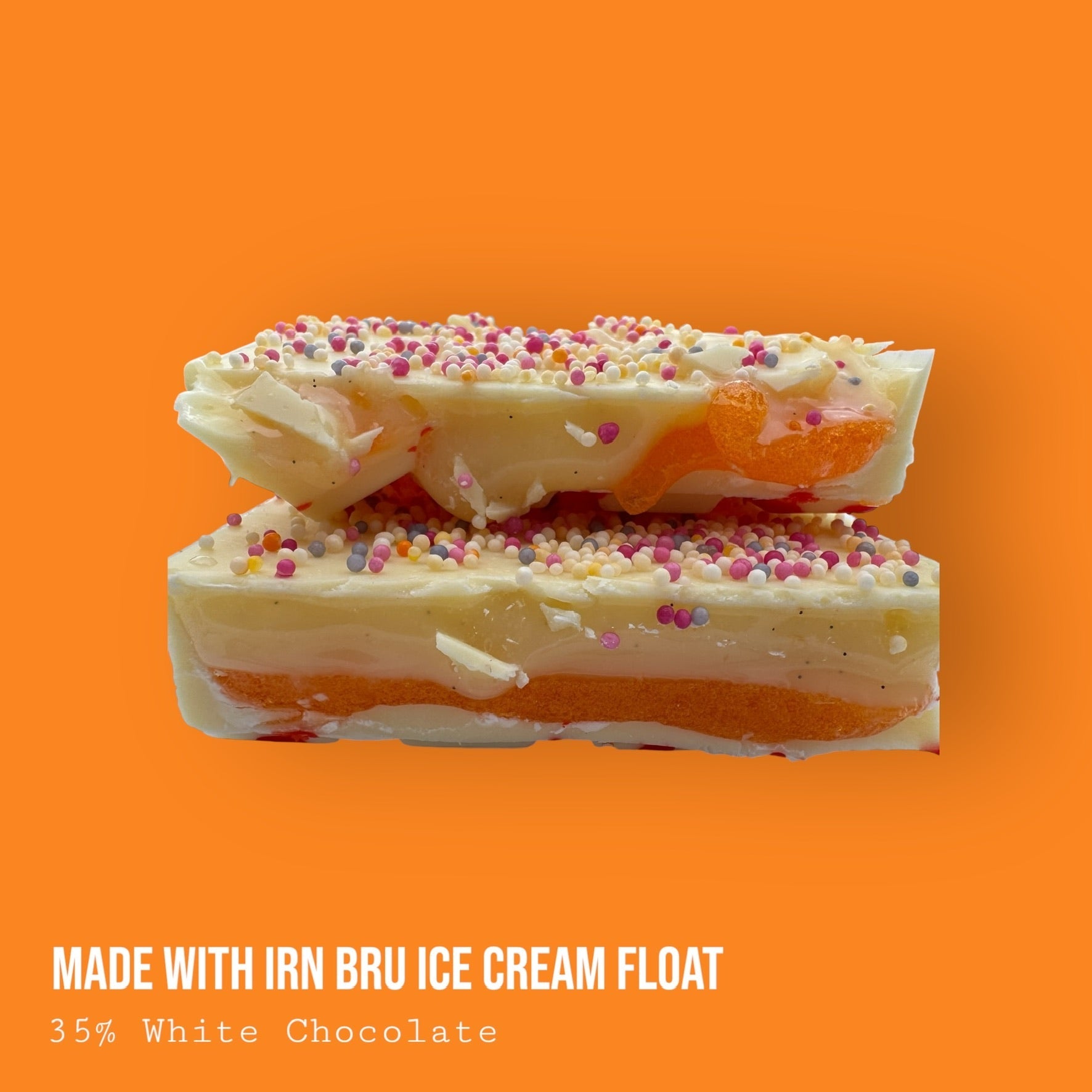 "Made with Irn Bru" Ice Cream Vanilla Float Dessert Bar 235g