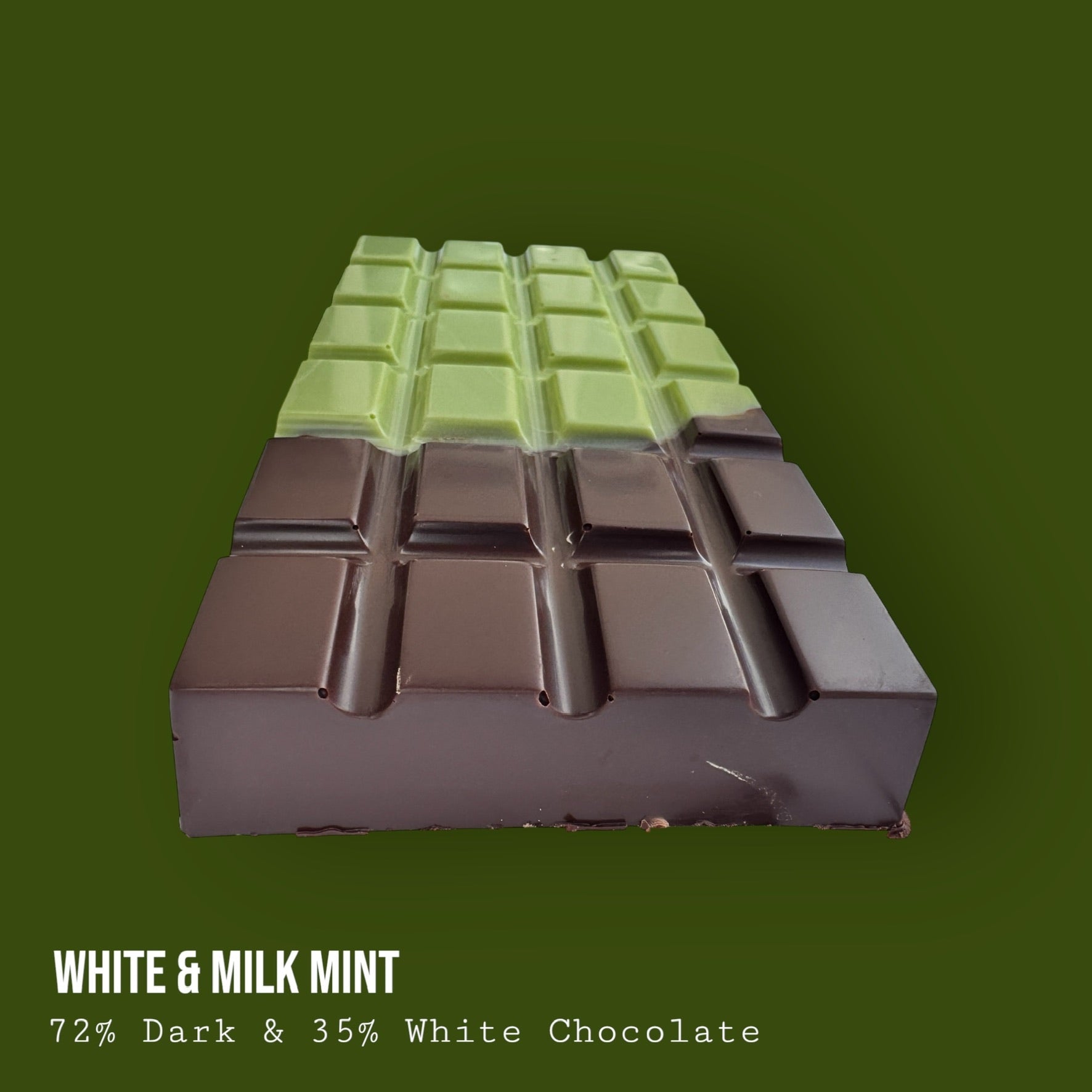 Dark & White Chocolate with White & Milk Mint Chocolate Filling 220g