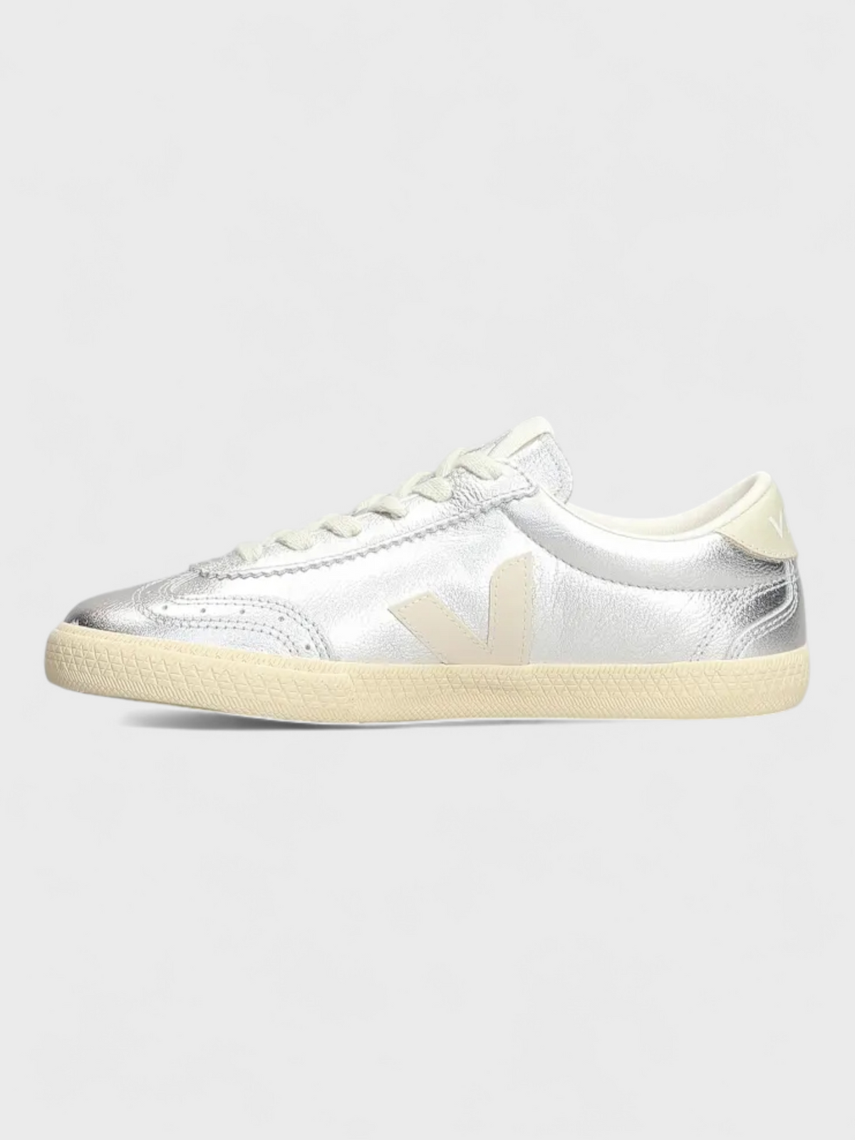 Veja Volley Leather Silver Pierre Sneakers
