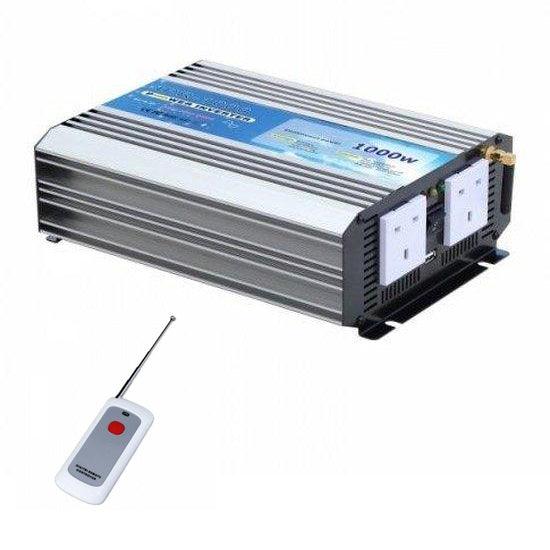 1000W 12V pure sine wave power inverter with On/Off remote control
