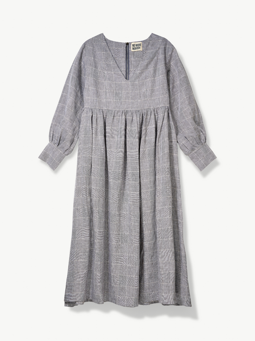 Oversized Maxi Dress with pockets Organic Linen - Michelle | No More Nobody