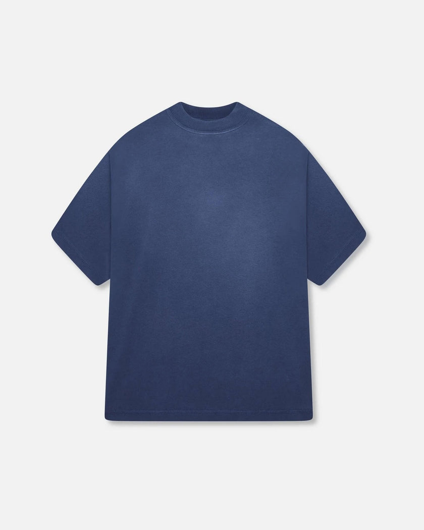 BLANK HEAVYWEIGHT FADE OUT TEE BLUE