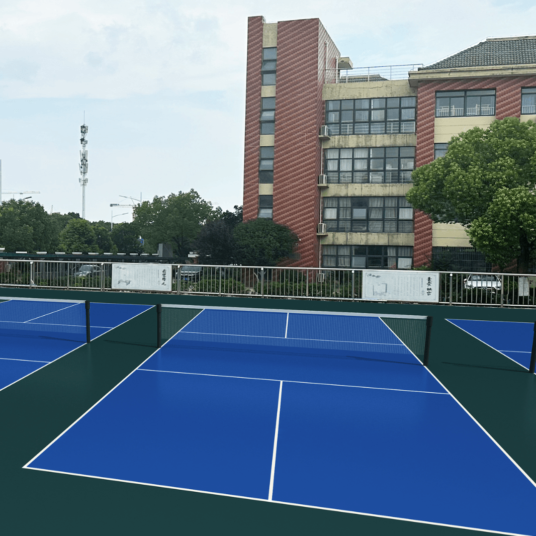 Outdoor Rollout Vinyl Pickleball Court (Installation Accessories Included) 9m x 18m