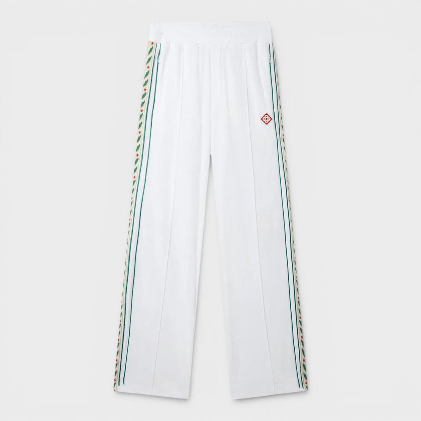 Modal Velour Laurel Track Pant White