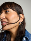 Sterling Silver small hoop earrings – Daryl | No More Nobody