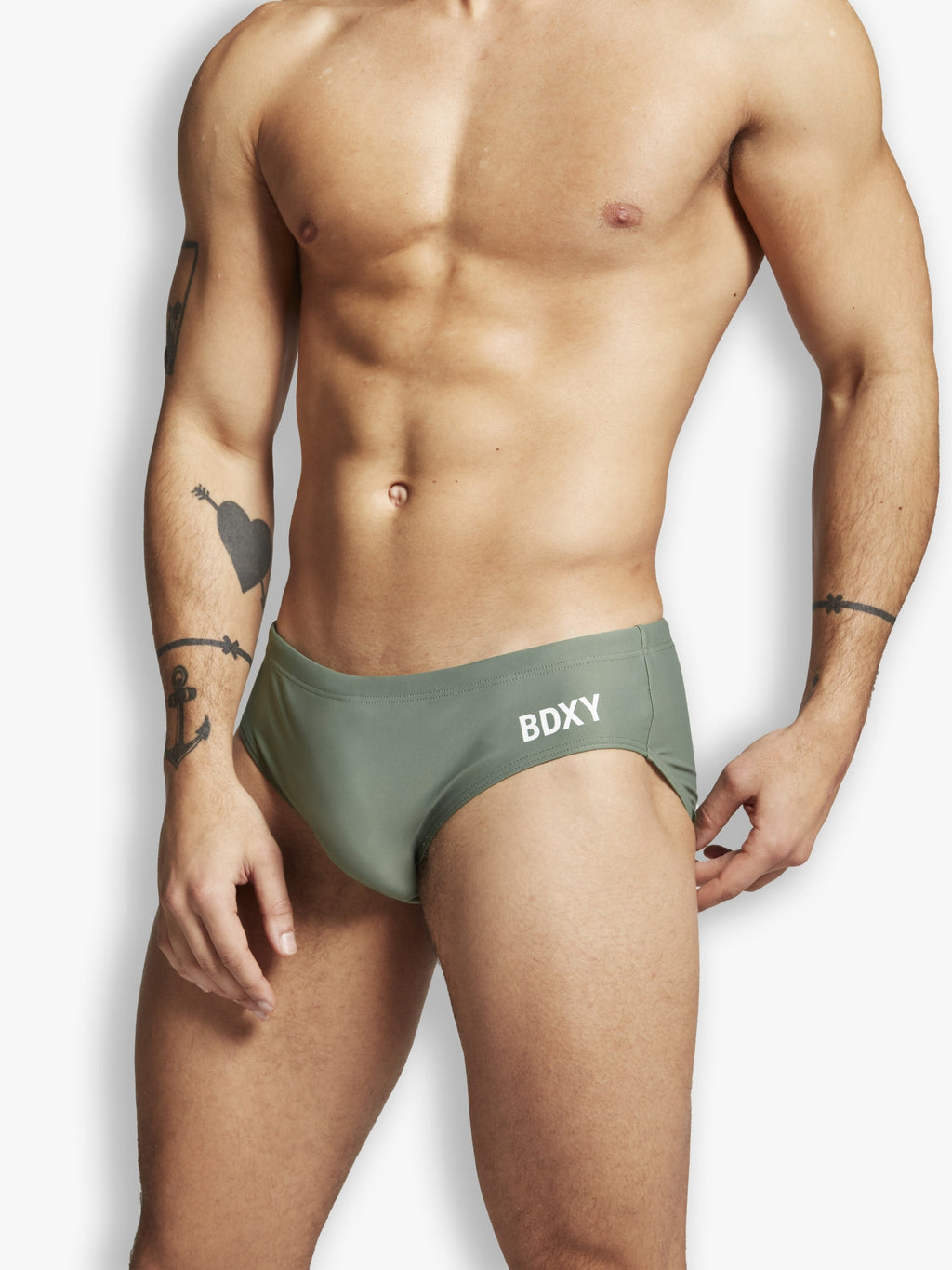 "The Atmos" Swimbrief | Army Green