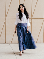 Maxi skirt with pockets Organic Linen – Valery | No More Nobody