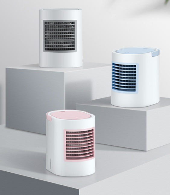 Ventilateur de climatisation à eau USB, purification de l'air, humidification, vent frais, 3 vitesses, lumière décolorante, forte puissance.