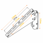 Adjustable Angle Solar Panel Mount Bracket for Pole, Fence and Wall