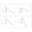Adjustable Angle Solar Panel Mount Bracket for Pole, Fence and Wall