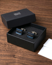 Midnight Nebula Rectangular Cufflinks