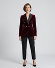 Burgundy Double Breasted Dinner Jacket