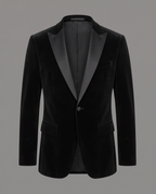 Men’s Premium Velvet Tuxedo Blazer with Satin Lapels