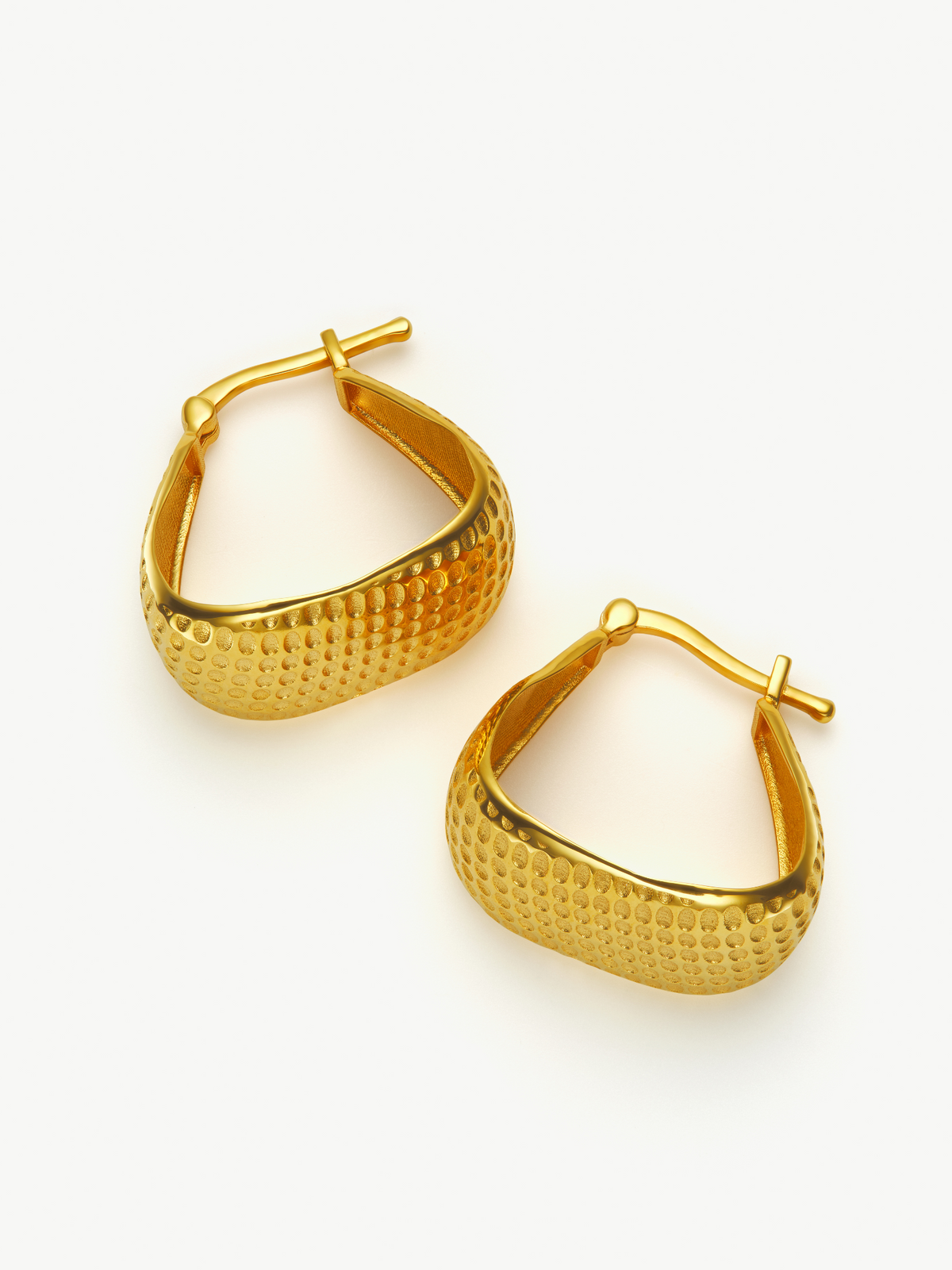 Gold Vermeil hoop earrings – Angela | No More Nobody