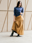 Gathered Maxi skirt Organic cotton – Hilda | No More Nobody