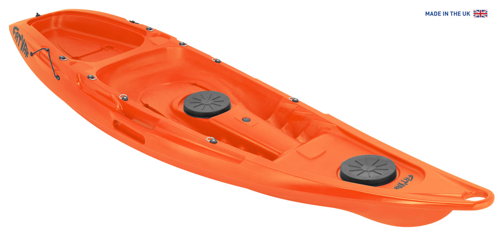 Kaafu Solo Kayak | Orange | Lightweight & Stable
