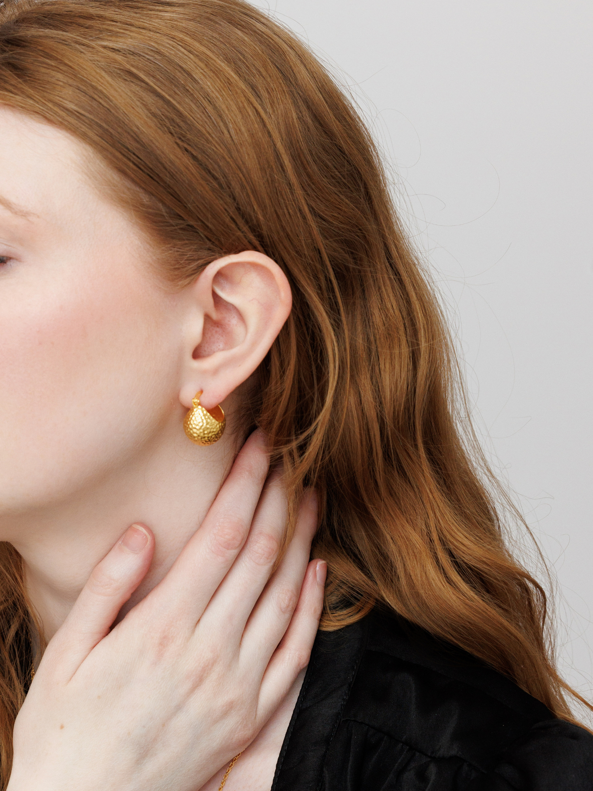 Gold Vermeil Hoop Earrings – Zadie | No More Nobody