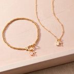 Cross Birthstone Necklace